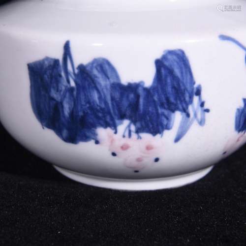 Korea blue-and-white porcelain youligong loquat grain rothsc...