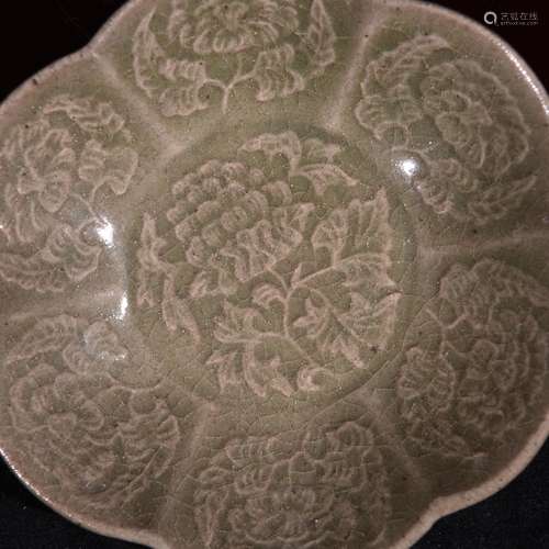 Big yao state kiln celadon fold branch pattern plum flower p...