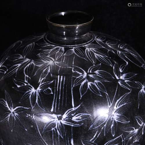 Big koryo black glaze porcelain sharply heap XueZhu ZiWen bo...