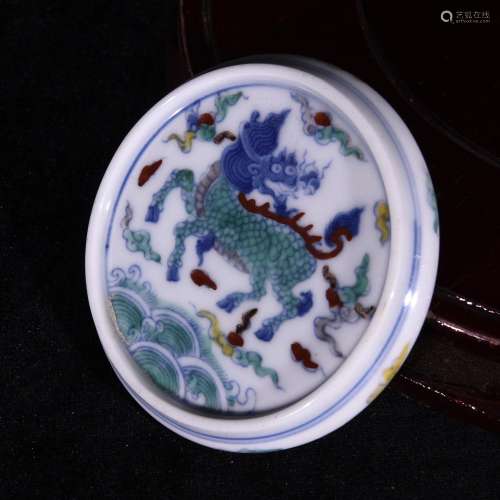 Big chenghua blue-greens bucket color seawater kylin grain p...