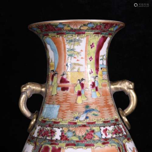 Canton enamel colored enamel colors of gold, adversity of st...