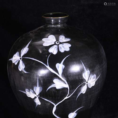 Koreasharply glaze heap snow fold branch pattern bottle plum...