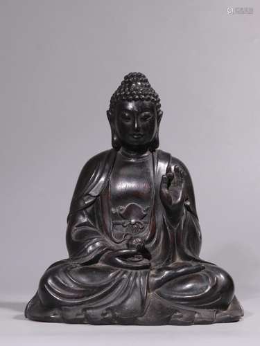 . Manual sculpture agalloch eaglewood wood Buddha had cave f...