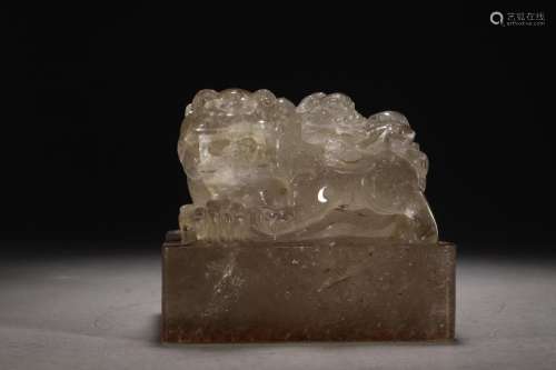 Crystal ancient animal printSize: 11 * 8 * 9.5 cm weighs 150...