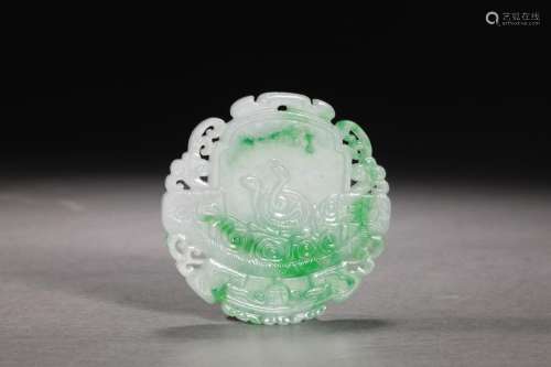 Jade benevolent brandSize: 5.2 * 5.2 * 0.4 cm 26 g.