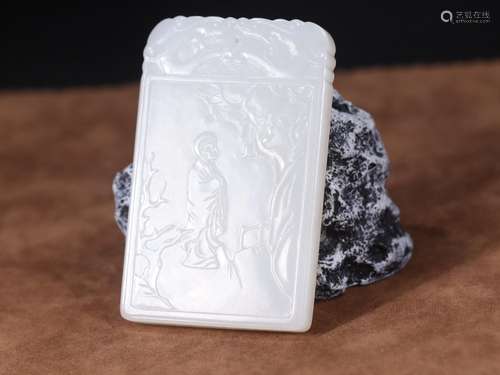 Hetian jade jade seed material character story CARDS, specif...