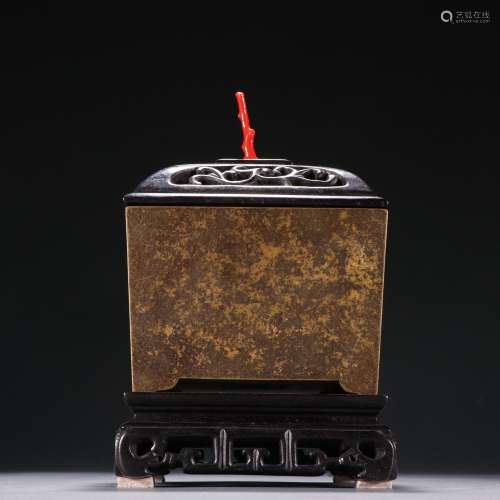 Copper and gold incense burner.Specification: high 20.5 ㎝ ac...