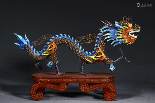 : burning blue dragon YinLeiSi furnishing articles.Size 21 x...