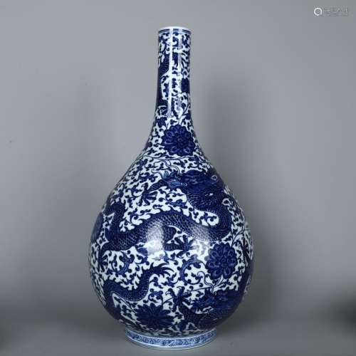 Blue and white dragon flower gall bladder.High size 46 20 ce...