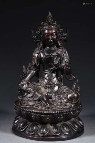 : rosewood carving statues of tara.Size 15 x12x26cm weighs 1...