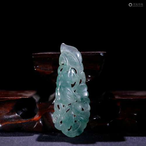 Old jade flower butterfly tattoo to hang.Specification: high...