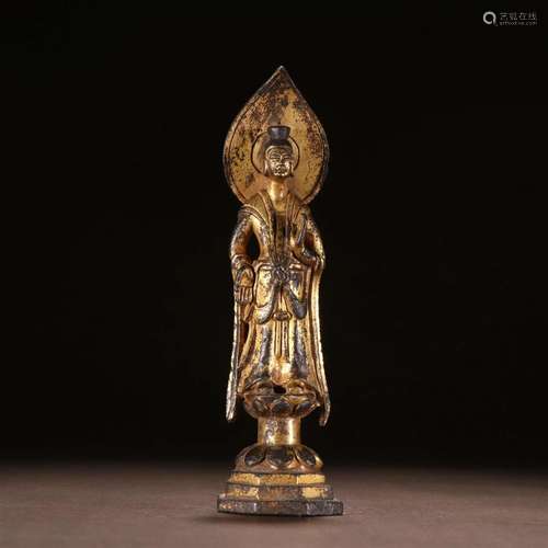 A Rare Gilt-bronze Figure of Buddha