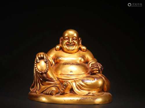 A Fine Gilt-bronze Maitreya statue