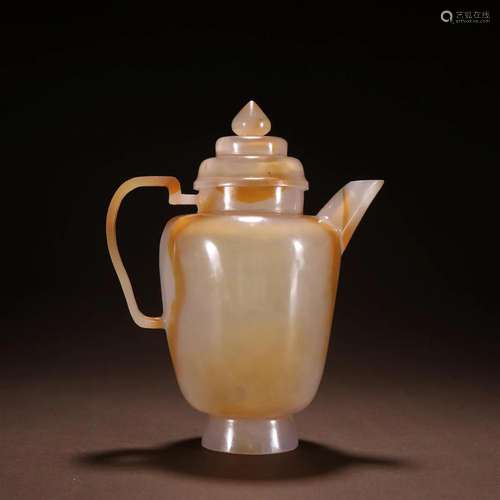 A Top and Rare Agate Ewer