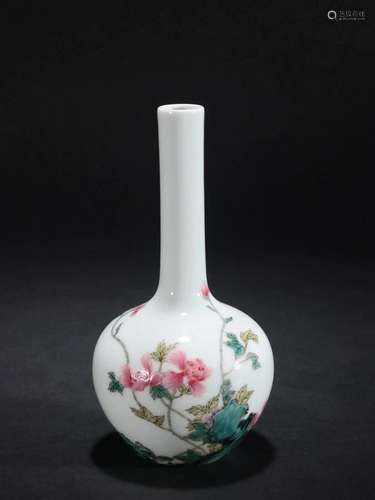 A Fine Famille-rose 'Flowers' Vase