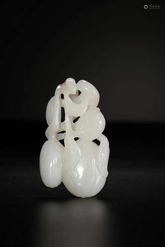 CHINESE HETIAN JADE GOURD