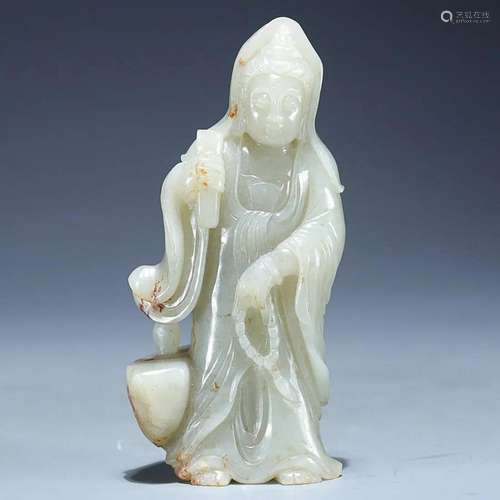 CHINESE HETIAN JADE FIGURE