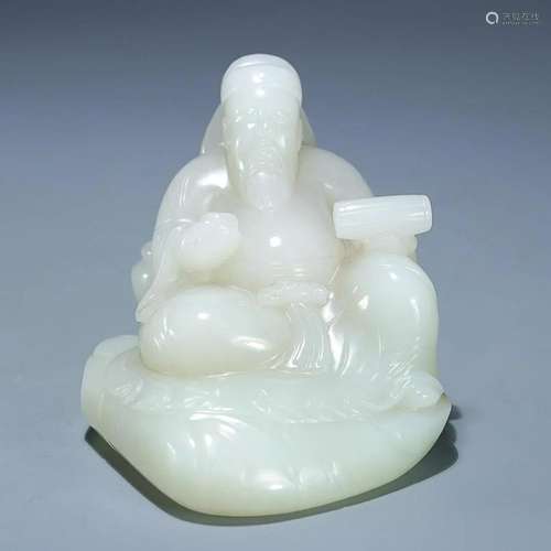 CHINESE HETIAN JADE FIGURE