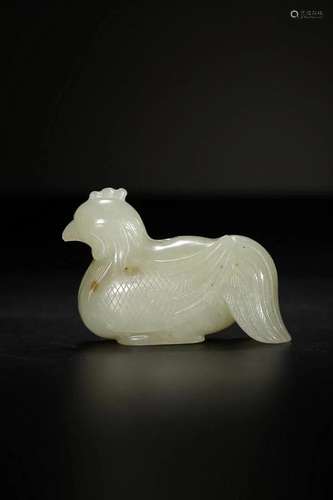 CHINESE HETIAN JADE AUSPICIOUS BIRD