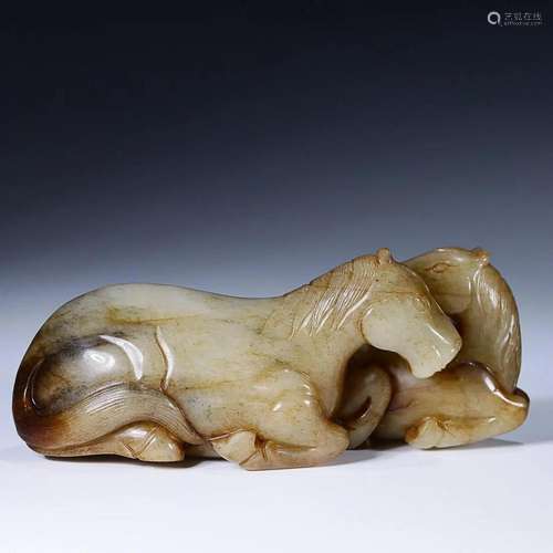 CHINESE HETIAN JADE HORSE