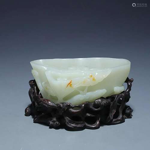 CHINESE HETIAN JADE WATER JAR