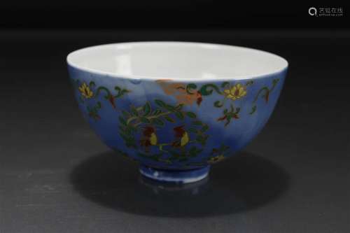 A Chinese Ancient-framing Porcelain Fortune Cup