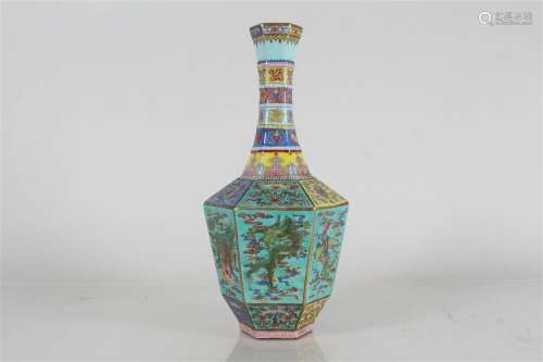A Chinese Dragon-decorating Hexa-fortune Porcelain Fortune V...