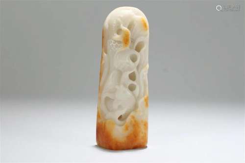 A Chinese Jade-curving Figure