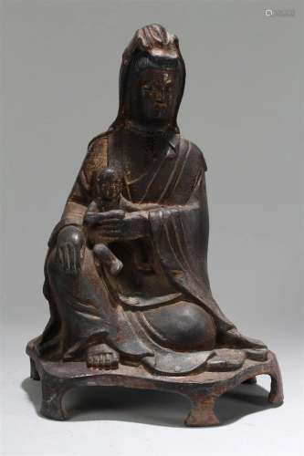 A Chinese Religious Guanyin Fortune Buddha Statue