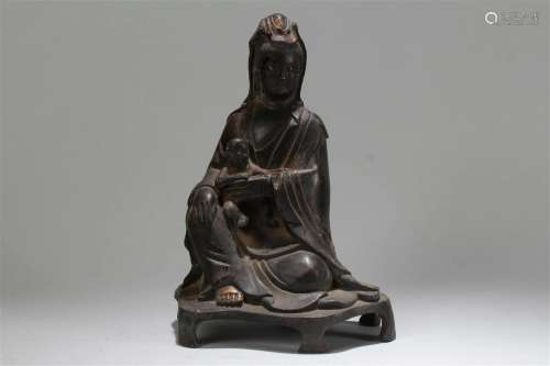 A Chinese Religious Guanyin Fortune Buddha Statue