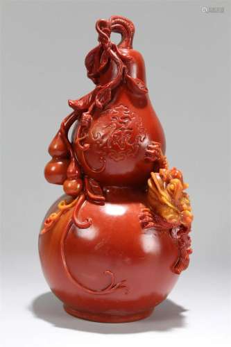 A Chinese Calabash-fortune Statue