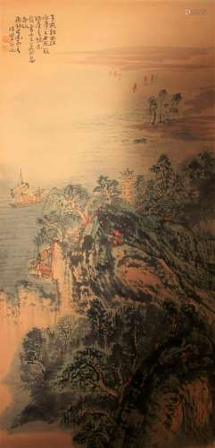 A Chinese Poetry-framing Fortune Scroll