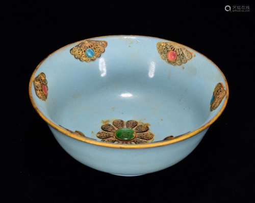 Your kiln jewel-encrusted plated with gold bowls of 7 * 19 m