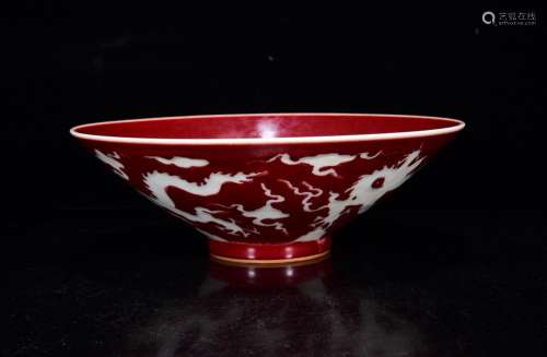 In ji red white dragon grain hat to bowl of 8 * 22 m