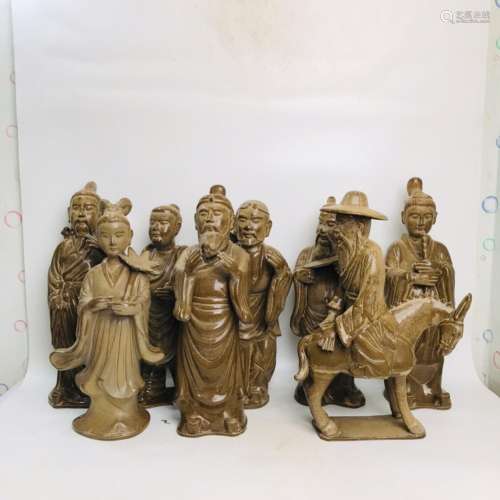 The kiln of the eight immortals, a set of 52 cm tall, 34 cm ...