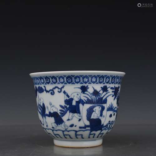 Blue and white YingXiWen green-splashed bowls 10/13 1500 cm