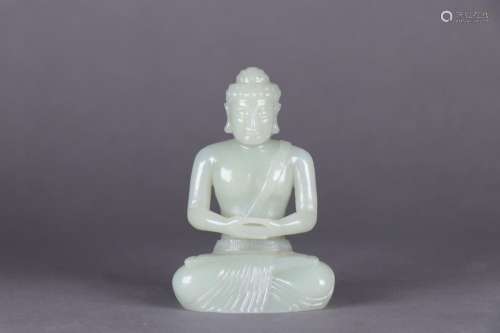 : hetian jade BuddhaSize: 5.9 cm long, 4 cm wide, 8.8 cm hig...