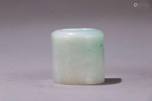 : jade BanZhiSize: inner diameter of 2.2 cm. 0.6 cm wide. 3....