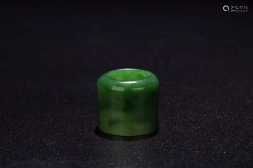 : hetian jade BanZhiSize: inner diameter of 2.2 cm. 0.6 cm w...