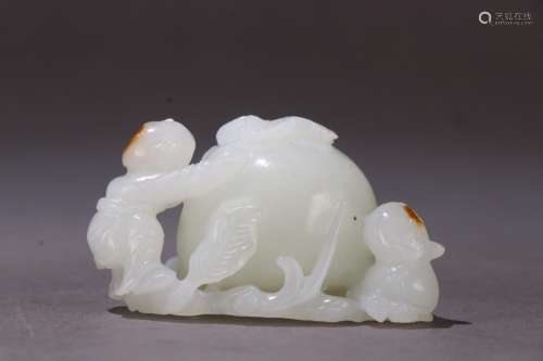 : hetian jade the lad benevolent to piecesSize: 5.8 cm long,...