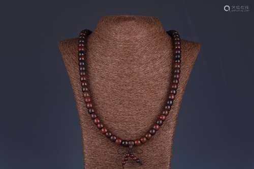 , lobular rosewood 108 seed d rosary0.8 cm weighs 69 gd rosa...