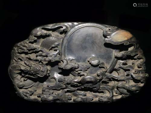 side Shi Meihua pit: "four inkstone yunlongSize: 6 cm l...