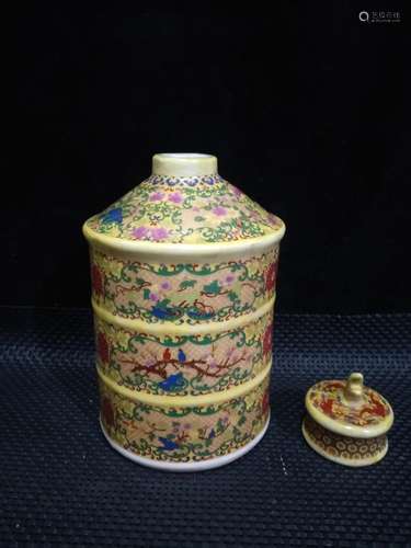 , colored enamel caddy