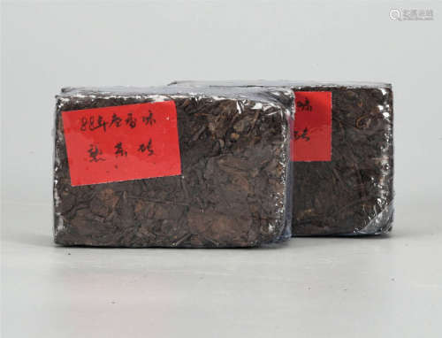 1988年  枣香味普洱熟茶砖