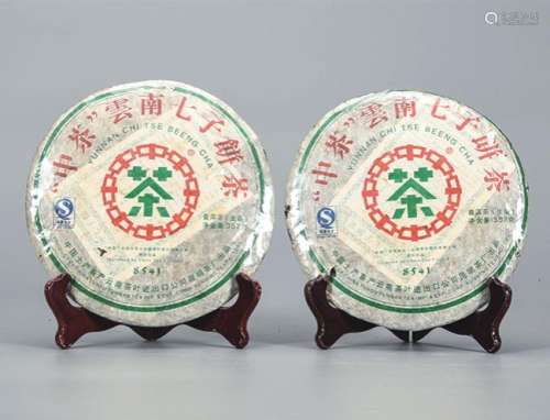 2007年  中茶绿印8541普洱生茶