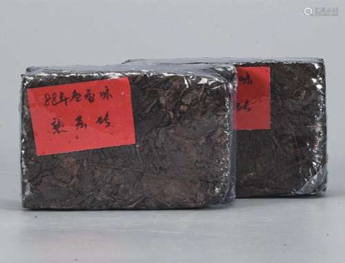 1988年  枣香味普洱熟茶砖