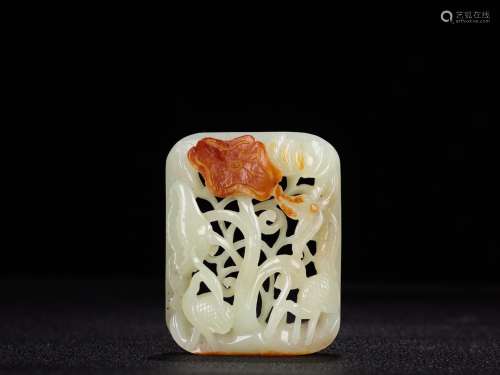 - all hetian jade even zone plate.Specification: high 5.6 cm...