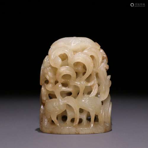 The old hetian jade engraved look cluster technology limited...