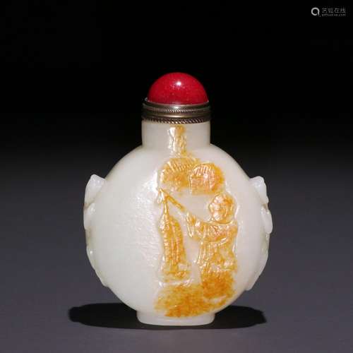 Hetian jade seed makings snuff bottlesSpecification: high 6....