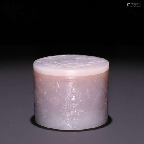 Stories of hetian jade ink padSpecification: high 4.3 cm wid...